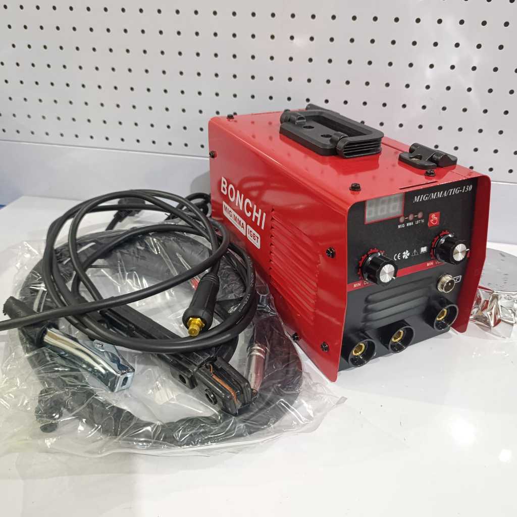 MESIN LAS MIG CO 2 TANPA GAS MIG MULTIFUNGSI LAS MIG TANPA GAS 130A 800WATT