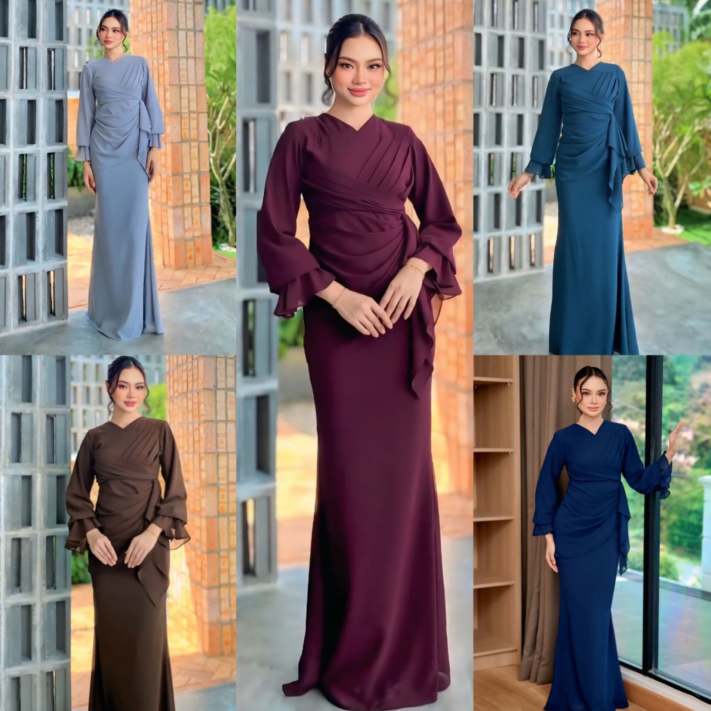 Dress Ceruty Babydoll Clara Gamis Malaysia Gamis Pesta Gamis Kondangan Gamis Stylis