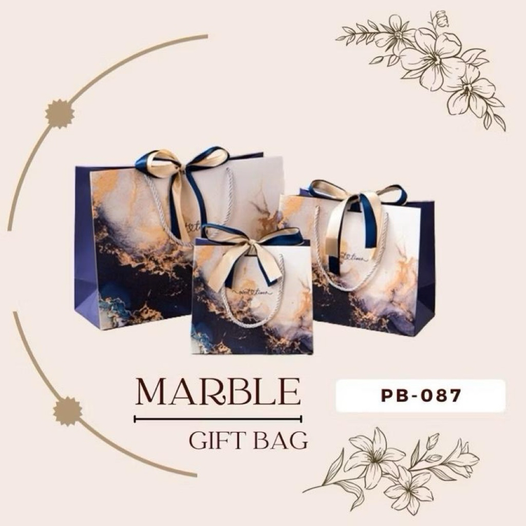 

PB087 – PAPER BAG MARBLE JUMBO MOTIF MARMER + PITA PREMIUM TAS HAMPERS KADO GIFT KANTONG GOODIE