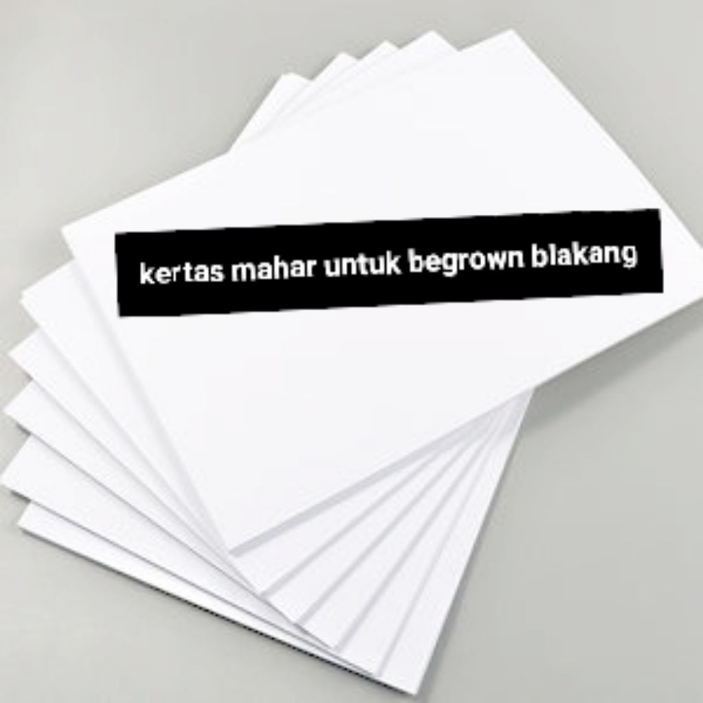 

kertas mahar GLOSY untuk begrown blakang box mahar putih