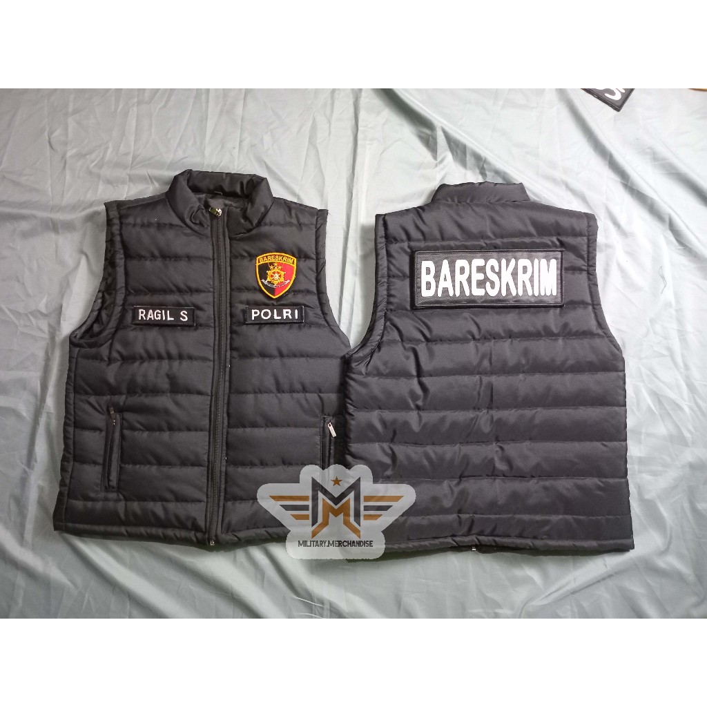 Rompi Vest Gelembung Bareskrim | Rompi Polisi Premium | Vest Bareskrim | Rompi Gelembung Custom