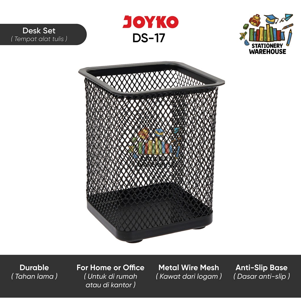

Desk Set / Pen Holder / Tempat Alat Tulis Jaring Jala Joyko DS-17