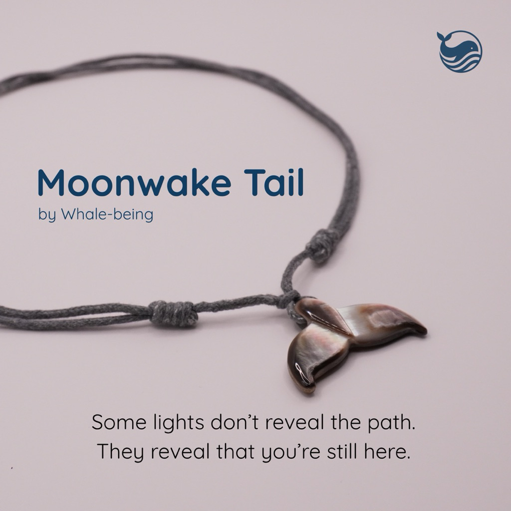 Whale-being Tail Necklace - Moonwake Tail / Kalung Whale Tail / Kalung Ekor Paus Handmade