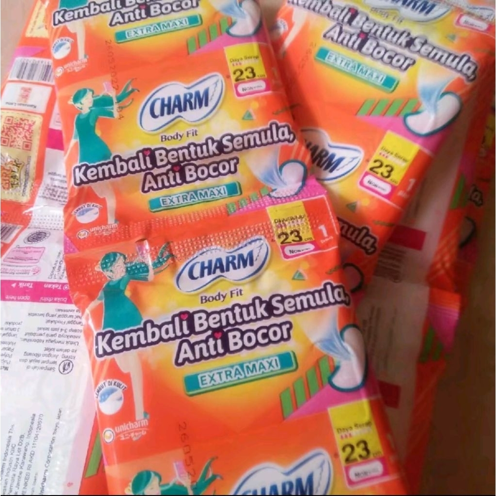 charm pembalut 5 renteng 50 sachet
