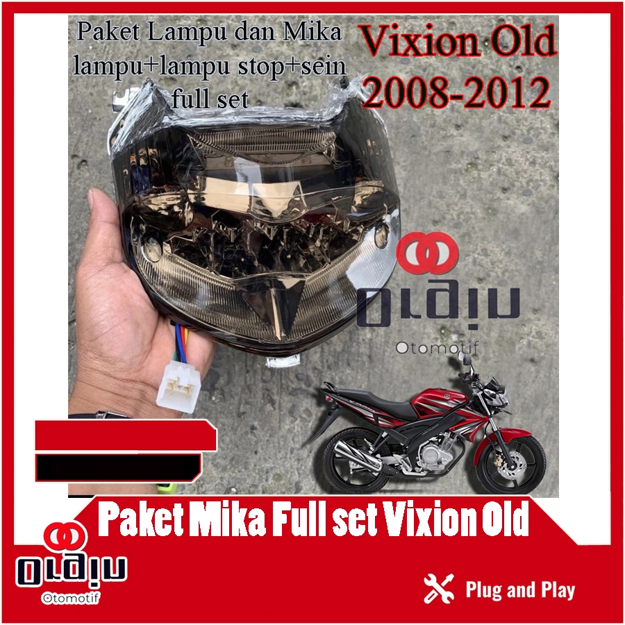 Mika Smoke VIXION old 2008 2009 2010 2011 2012 Mika Lampu VIXION Lama Old Warna Smoke