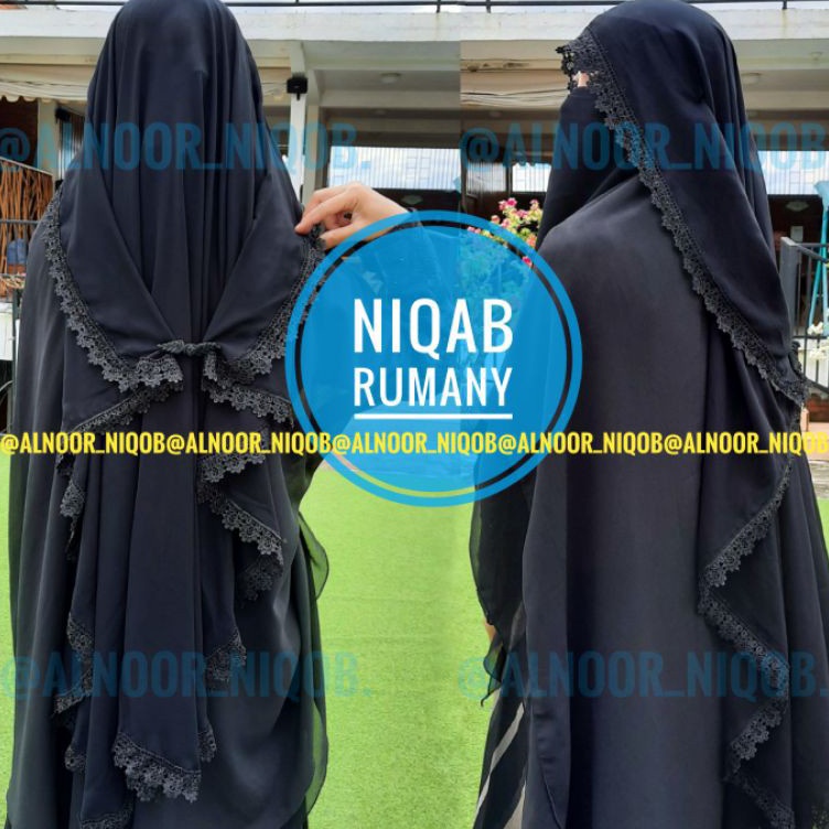 KODE Y39R niqab RUMANI Cadar yaman niqab butterfly renda by alnoor niqob nikop cantik nikob terbaru