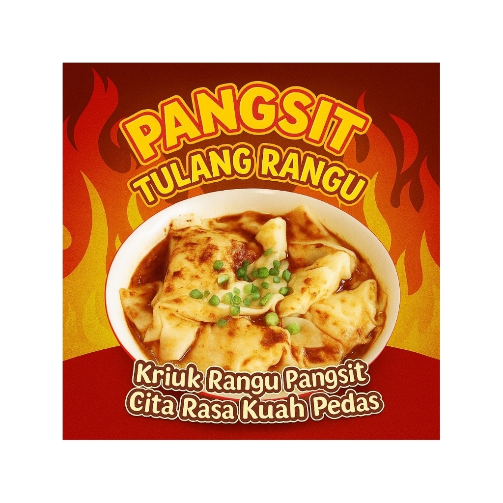 

Pangsit tulang rangu ayam kuah,pangsit dower,pangsit chili oil to