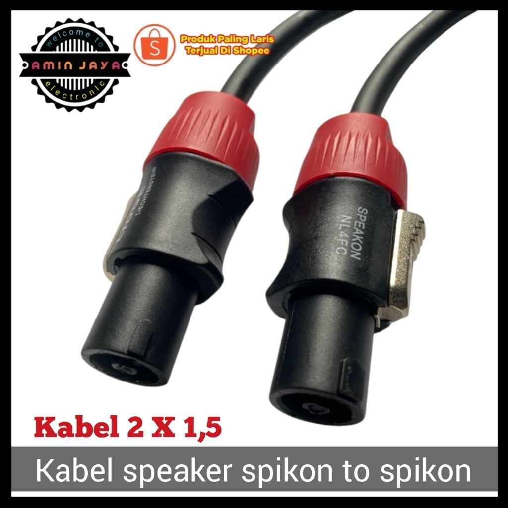 Kabel spikon to spikon / kabel speaker berkualitas