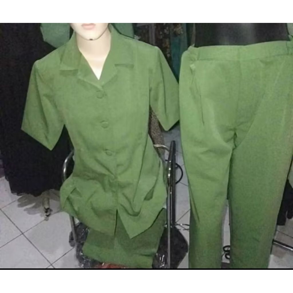 Seragam Persit PSL Semiwoll celana panjang stelan kegiatan lapangan