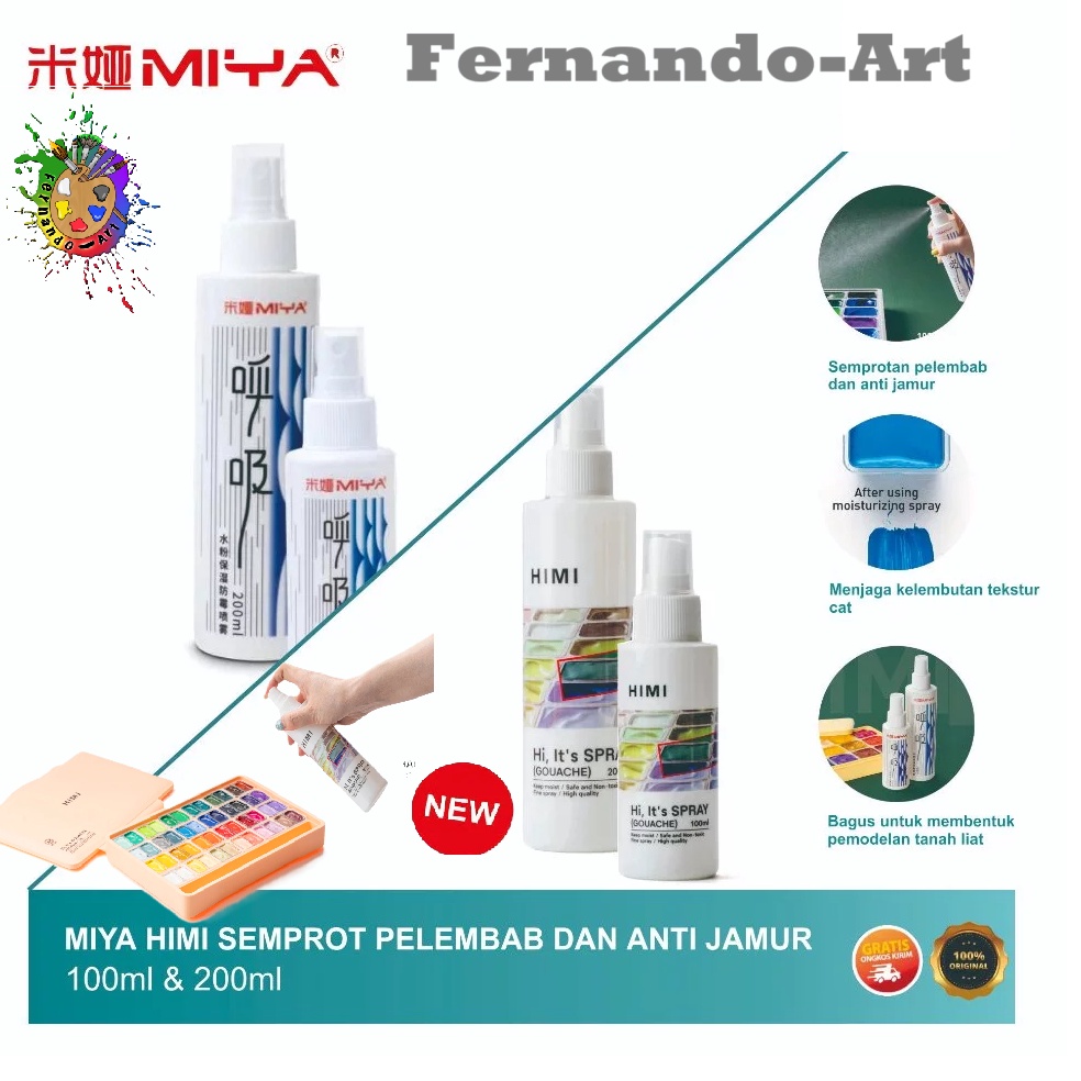 

KODE C92B Miya Himi Moisturized Spray 1ml 2ml Pelembap Cat Gouache