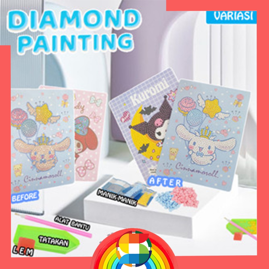 

SATUAN Mainan Diamond Painting / Mainan Diamond Sticker / Stiker Anak Magic / Mainan Edukasi Diamond Beads XM