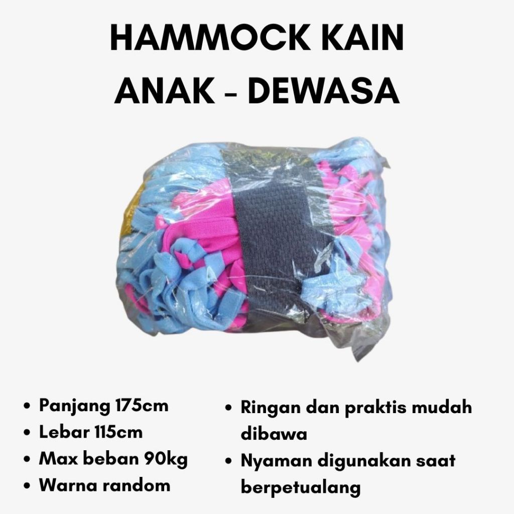 Ayunan Dewasa Pohon Tali Besar Hammock Gantung Kain Tebal