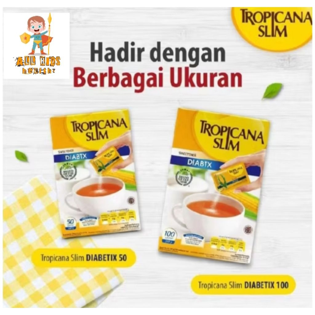 

Tropicana Slim Sweetener DIABTX 25/50/100 Sachet (AS)