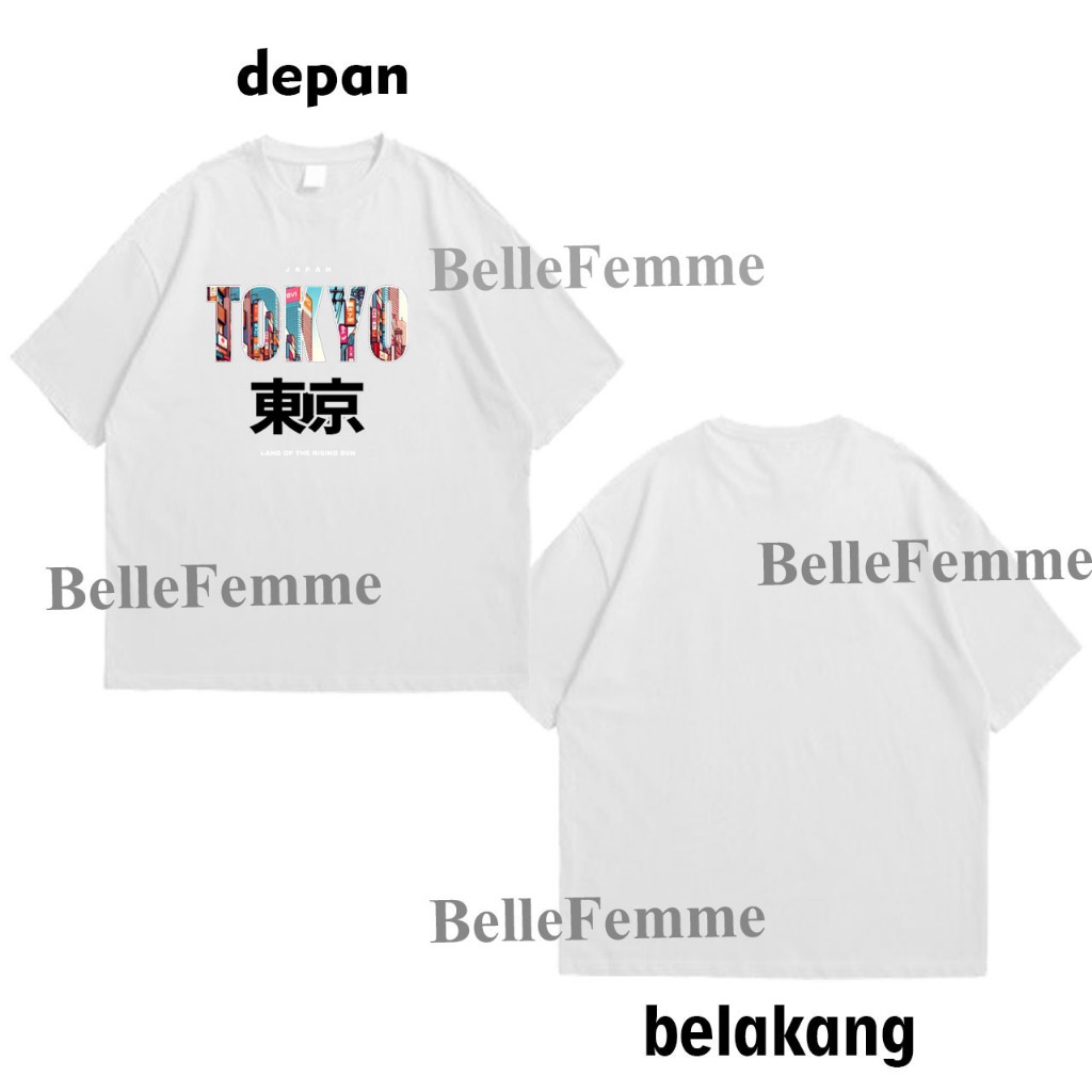 t-shirt baju kaos laki laki lengan pendek tokyo m l xl xxl baju kekinian style casual ootd kece cowo