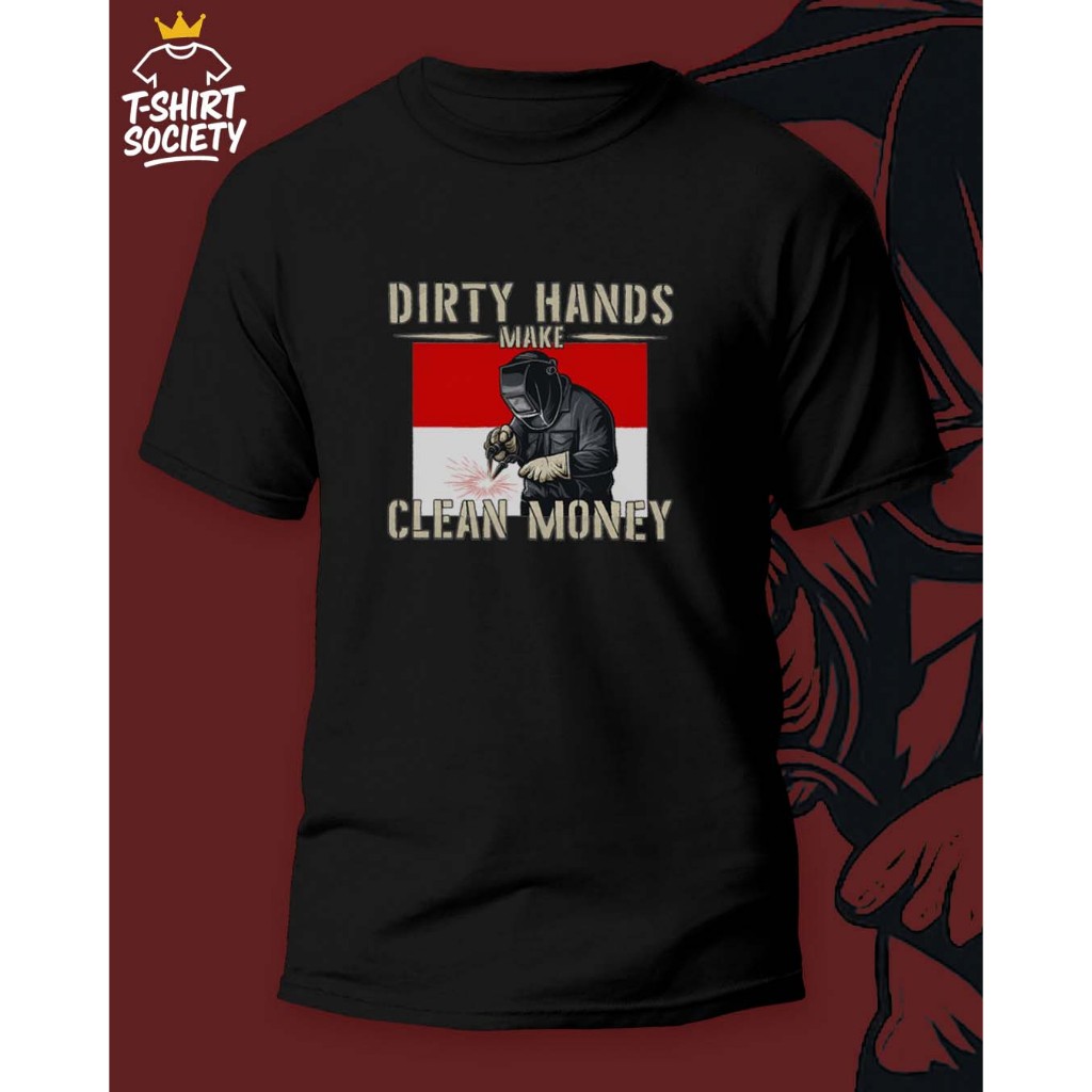 Kaos Welder | Kaos Tukang Las | Kaos Welder Cotton Combed 24s | Kaos Hitam Welder / Tukang Las | Ind