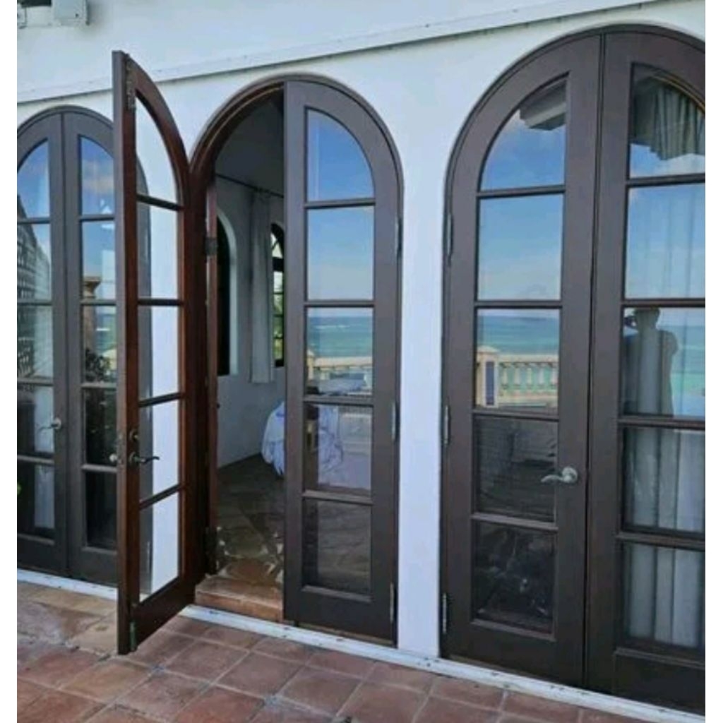 pintu lengkung aluminium