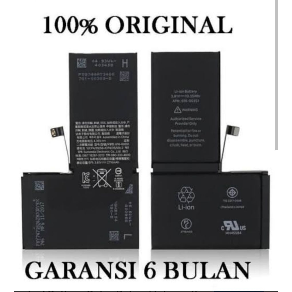 batre baterai batrai iPHONE X ORIGINAL 100% GARANSI