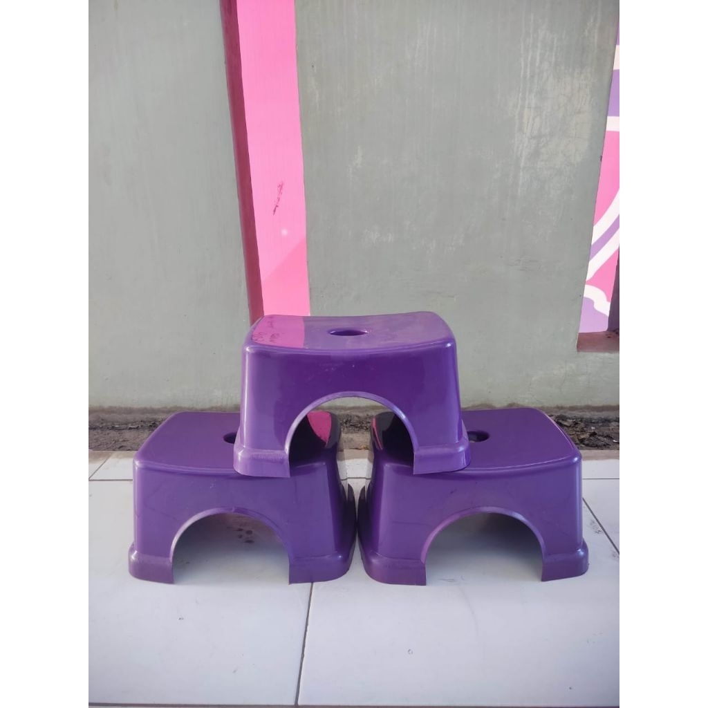 Bangku / Kursi Jongkok Plastik Serbaguna Mini