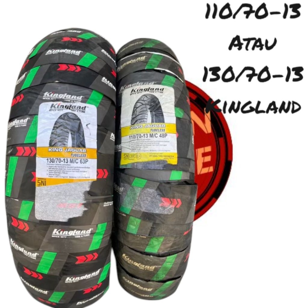 Ban Motor BARU KINGLAND SNI Ring 12 / Ring 13 / Ring 14 / Ring 17 TUBELESS(TL) & TIDAK TUBELESS (TT)