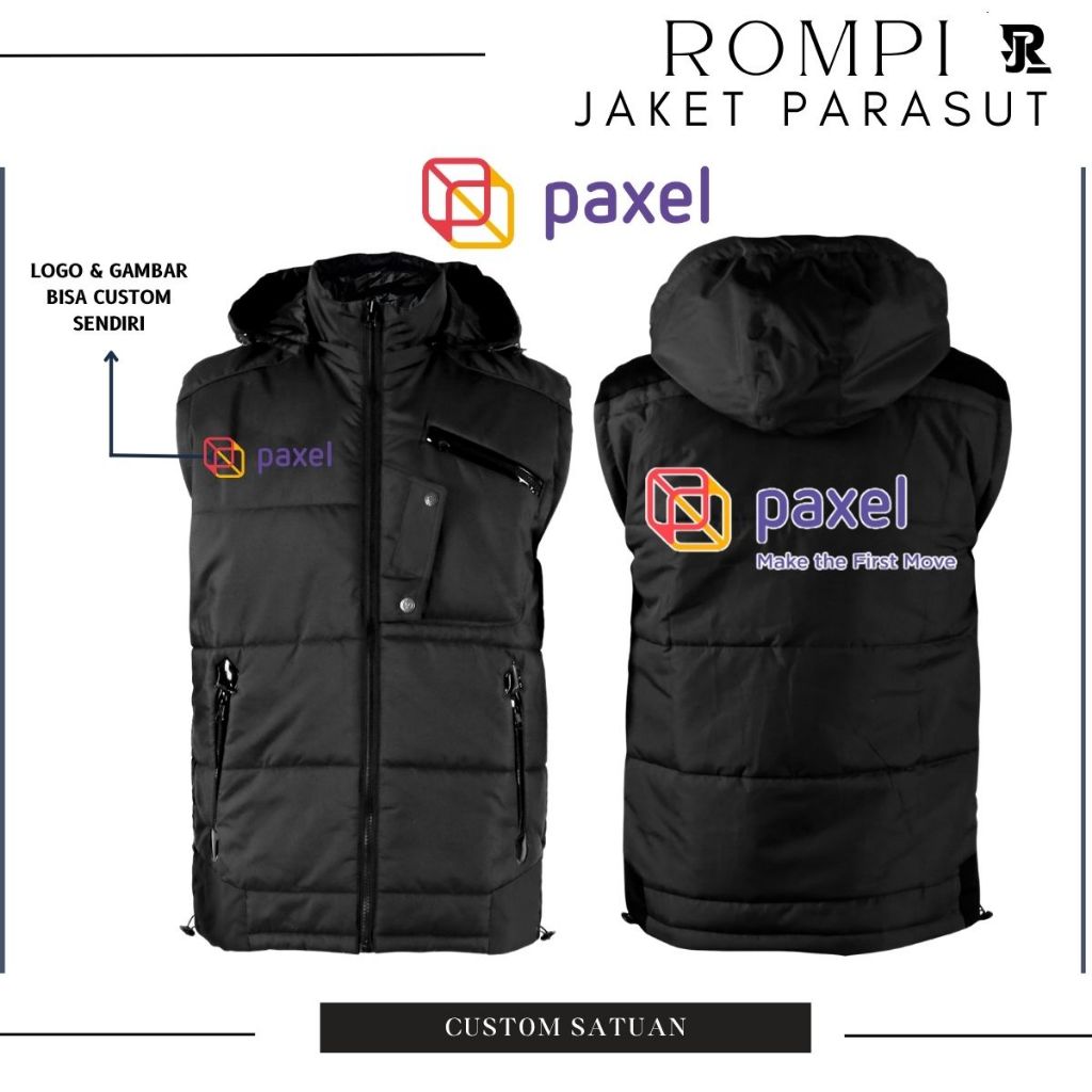 Rompi Custom Jasa Kirim Paxel Rompi Jaket Pria Parasut Wp Custom