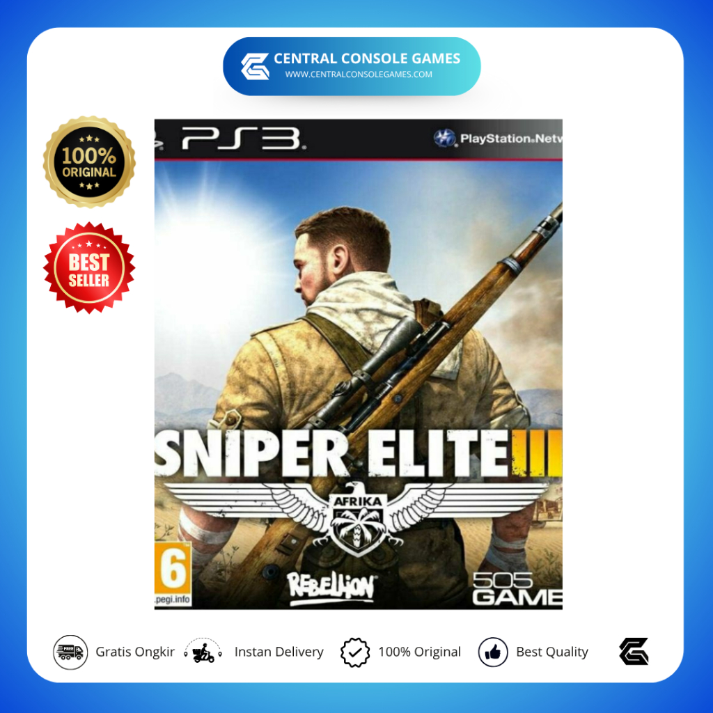 BD Kaset PS3 Sniper Elite 3 SE III