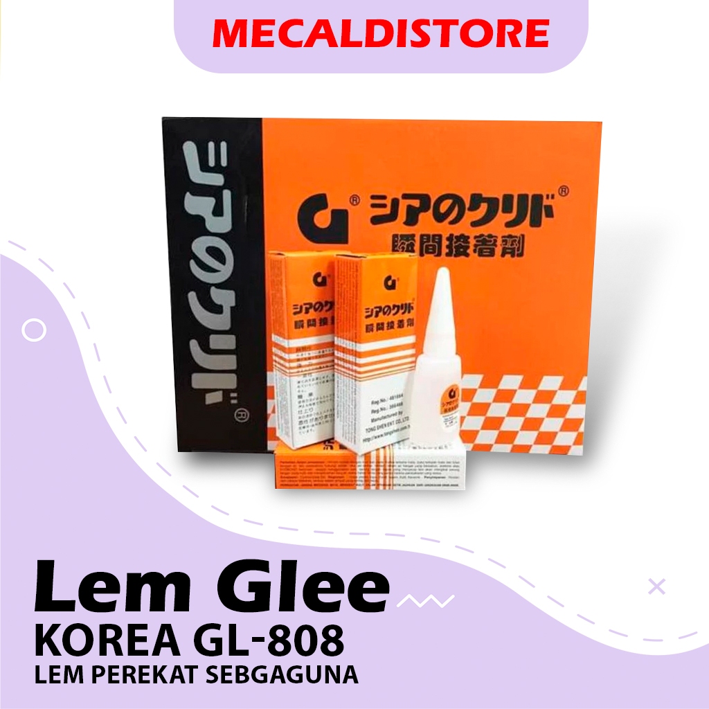 

GROSIR 1 BOX ISI 50 PCS LEM KOREA GL-808 LEM GLEE PEREKAT KUALITAS SUPER LEM CAIR LEM KOREA