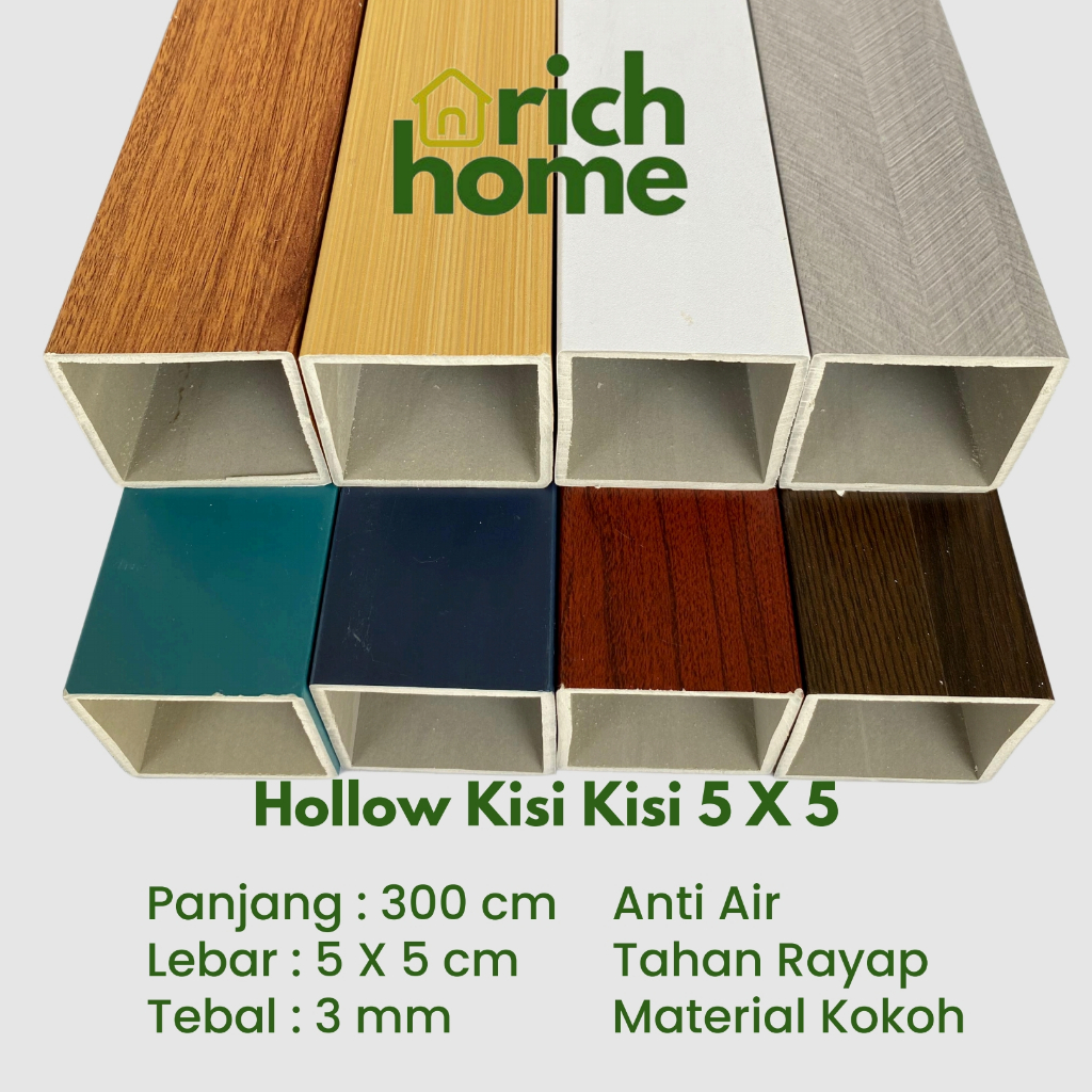 Hollow Partisi Sekat Ruangan / Pembatas Ruangan PVC / Hollow Partisi Minimalis
