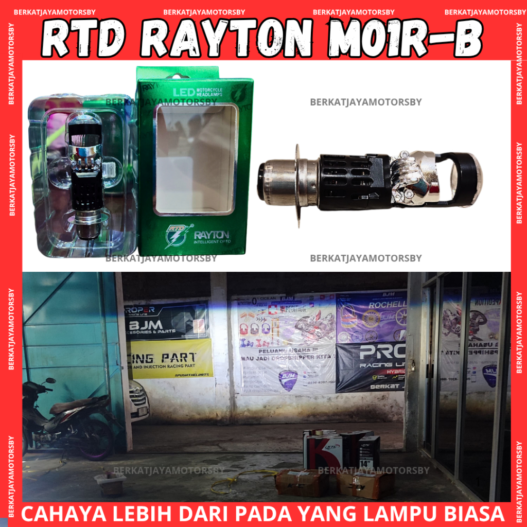 RAYTON RTD LAMPU UTAMA H6 LED MOTOR M01RA DAN M01RB DAN M01RS CAHAYA BILED LAMPU MOTOR UNIVERSAL M01