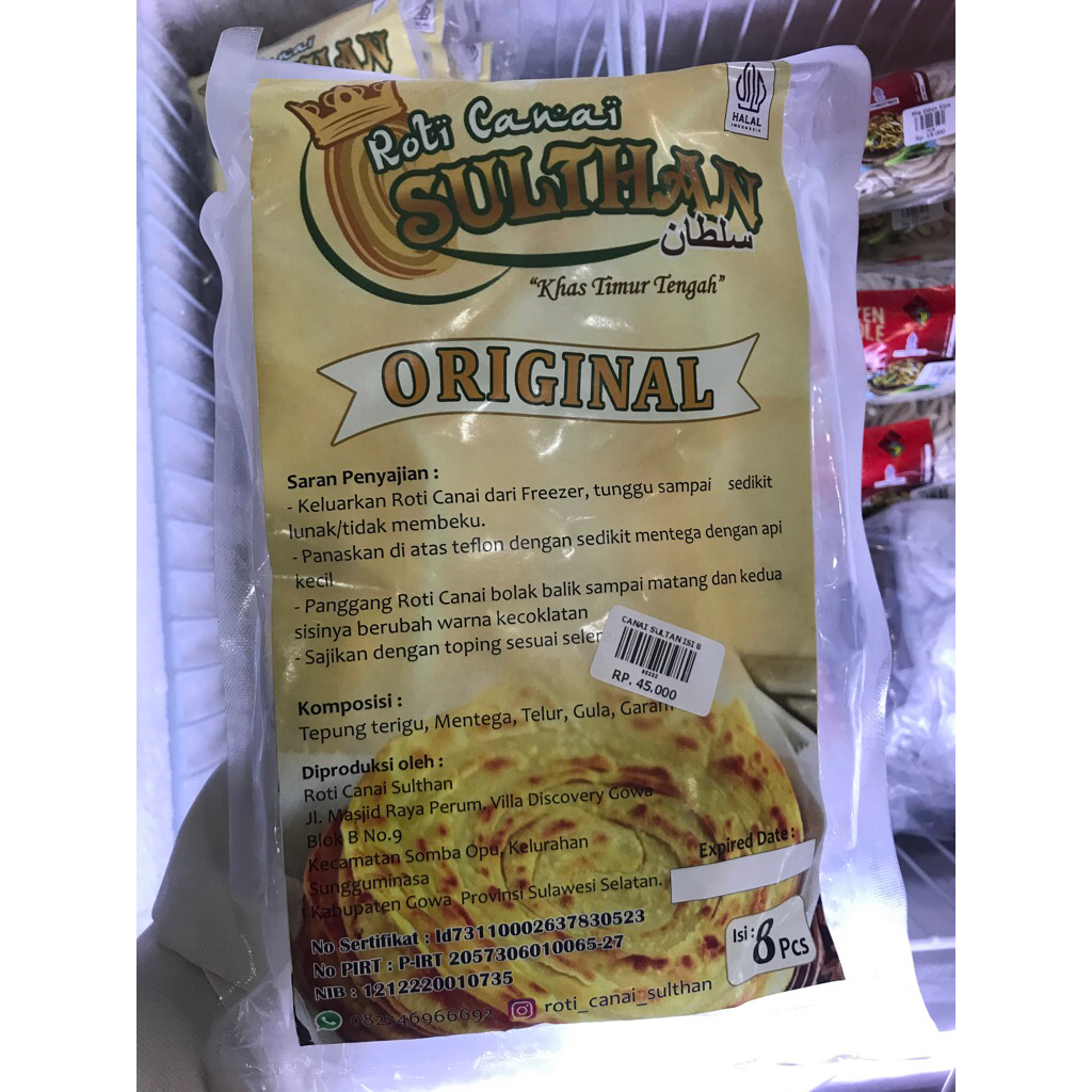 

Roti Canai Sulthan Ori isi 8