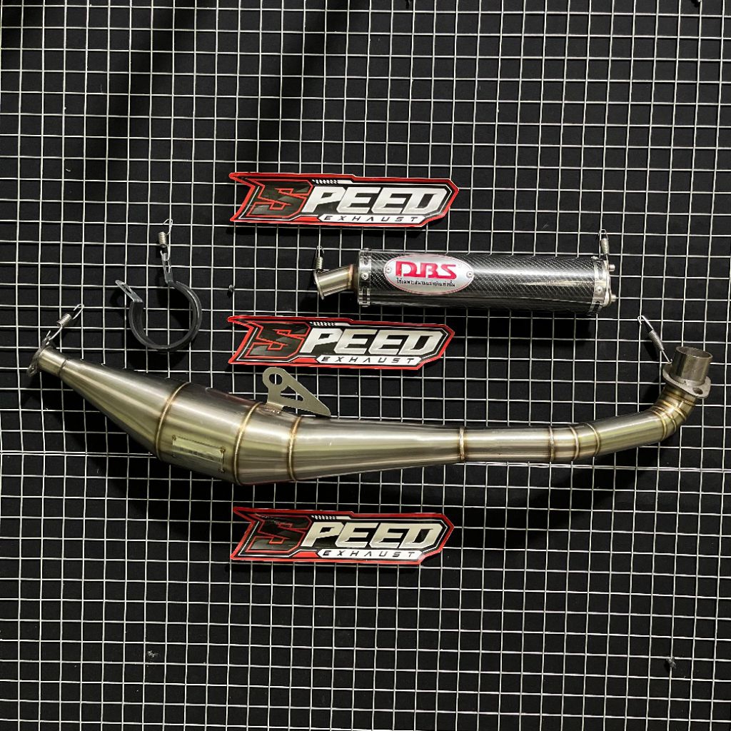 Knalpot DBS Red Carbon FIZ R F1ZR Force1 Poswan Model Standar Racing