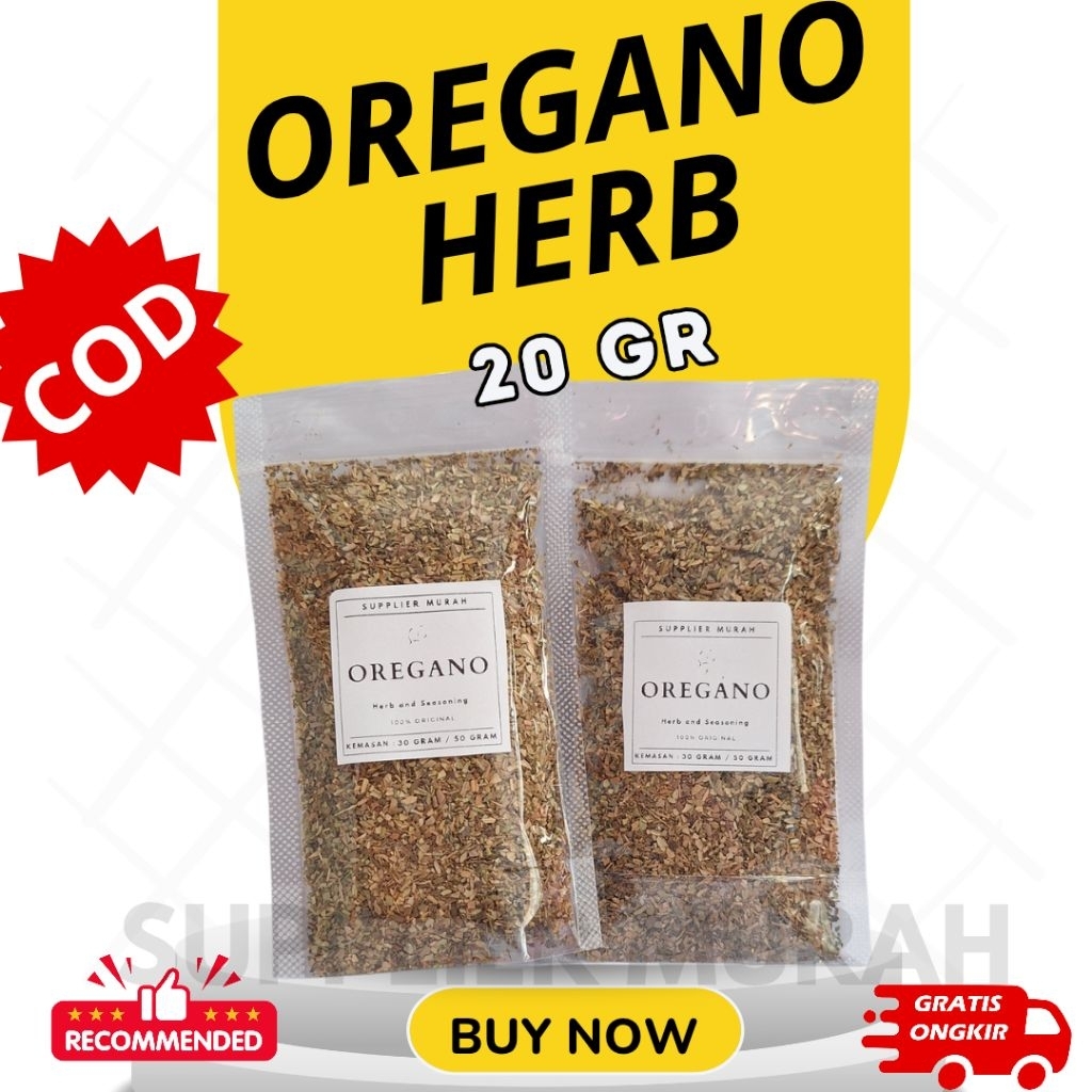 

Oregano 20 Gram/Oregano Flakes / Rempah Murah/Rempah Murni Premium