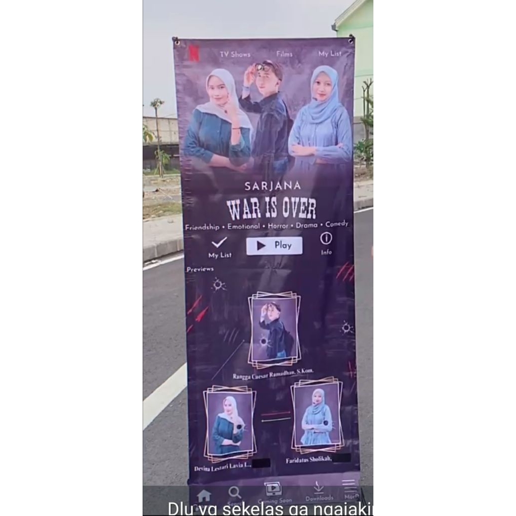 cetak banner / x banner + banner / bisa custom ukuran 60x160