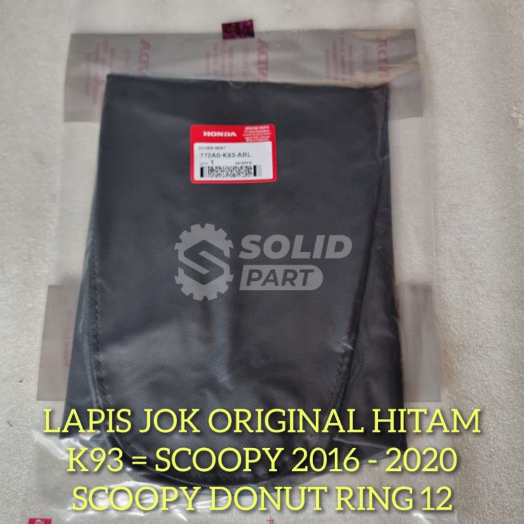 Lapis Jok K93 Hitam Scoopy 2016 - 2020 Original Honda