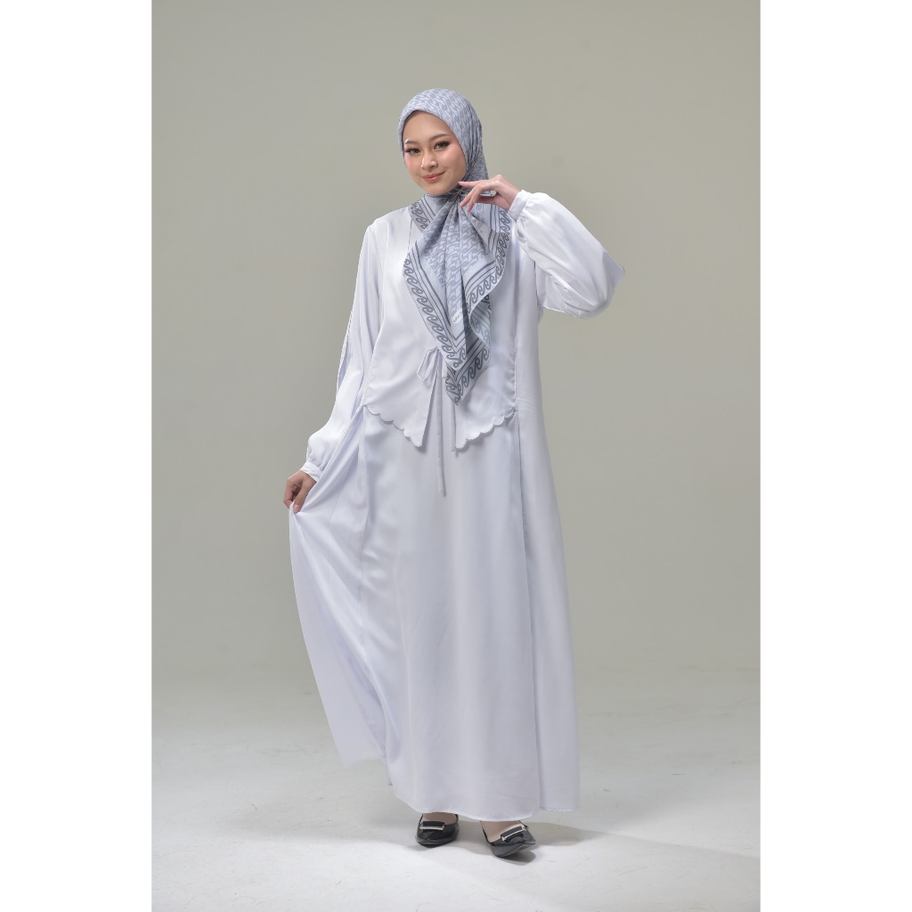 Rabbani - Dresslim Shalfina Gamis Putih Panjang Wanita