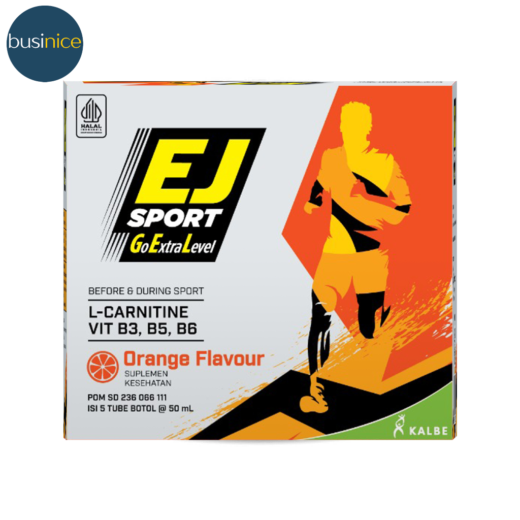 

EJ Sport Energy Gel 5 Tube L Carnitine Vit B3 B5 B6 Suplemen Kesehatan