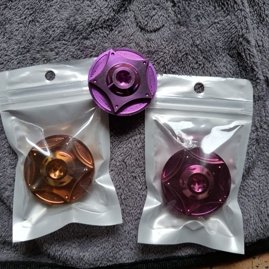 Baut tutup filter oli titanium honda vario