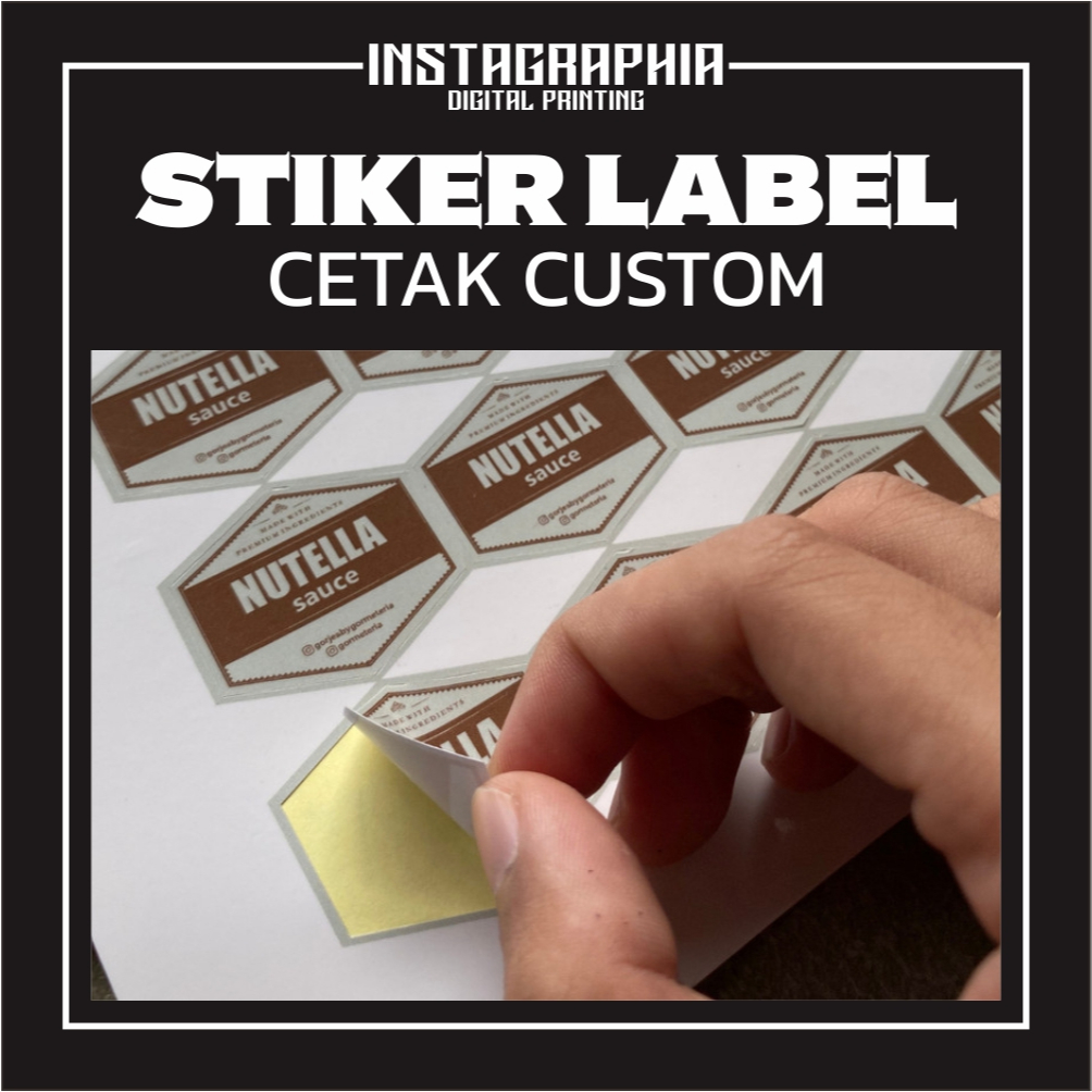 

LABEL STIKER MAKANAN / STIKER KEMASAN / STIKER PRODUK / STIKER BOX MAKANAN