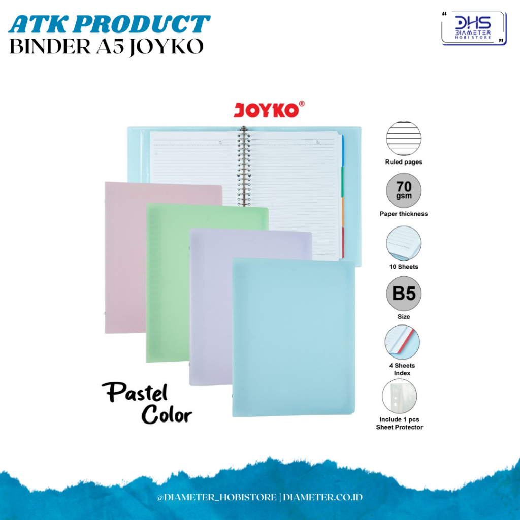 

Joyko Binder A5 Pastel Color