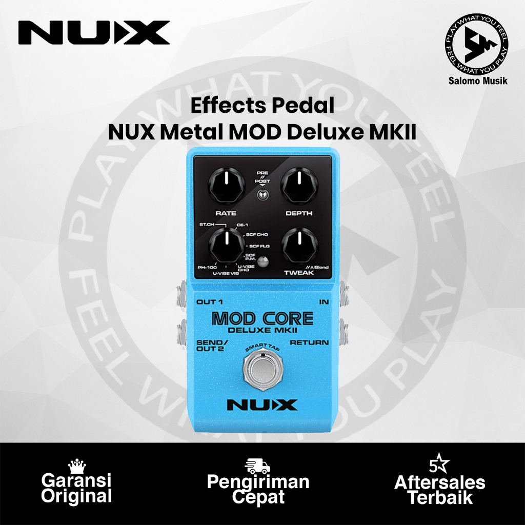 NUX Mod Core Deluxe MKII Modulation Guitar Effect Pedal Original