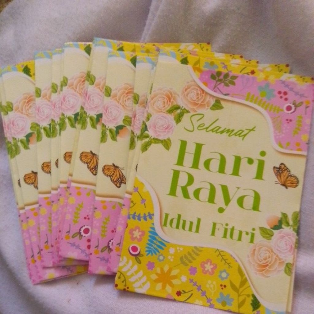 

amplop THR gambar bunga + free sticker