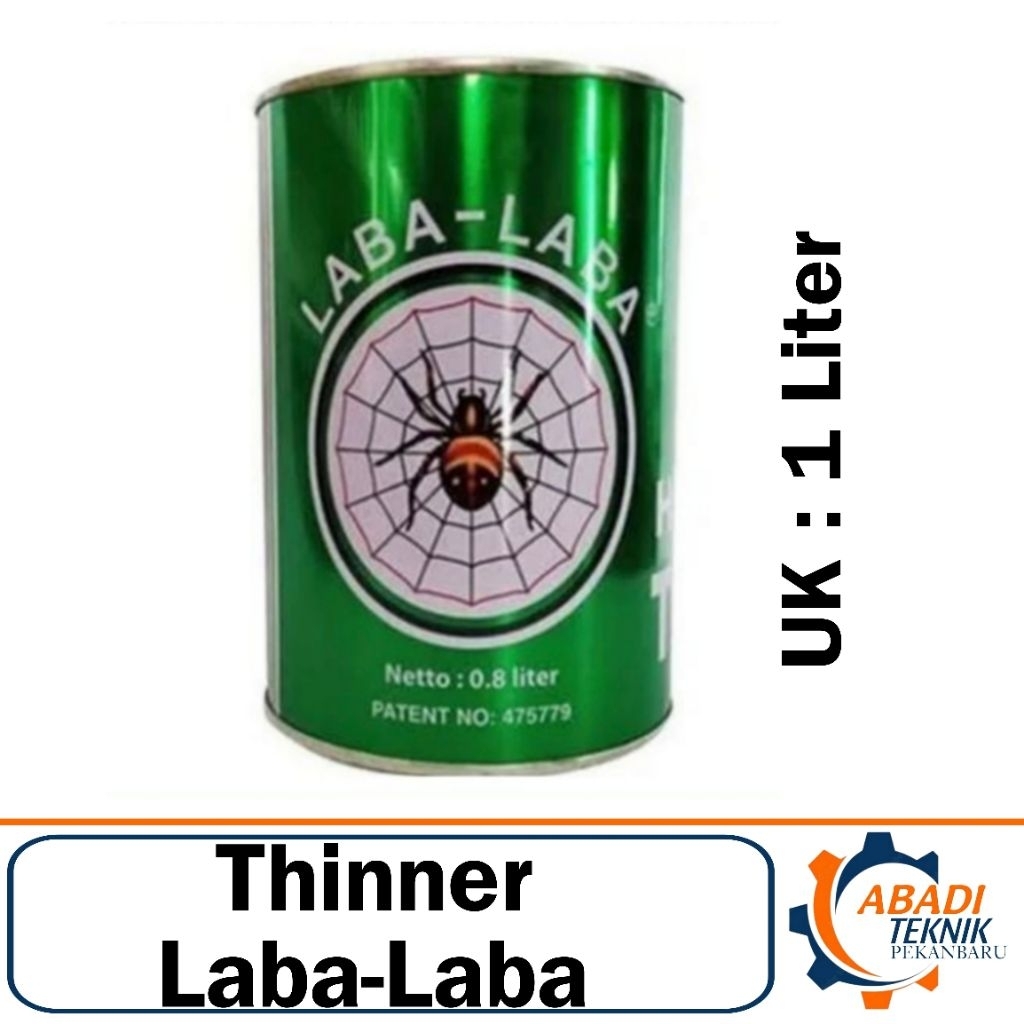Thinner Laba Laba Tiner Thiner Tinner Laba-Laba 1 Liter Pengecer Cat
