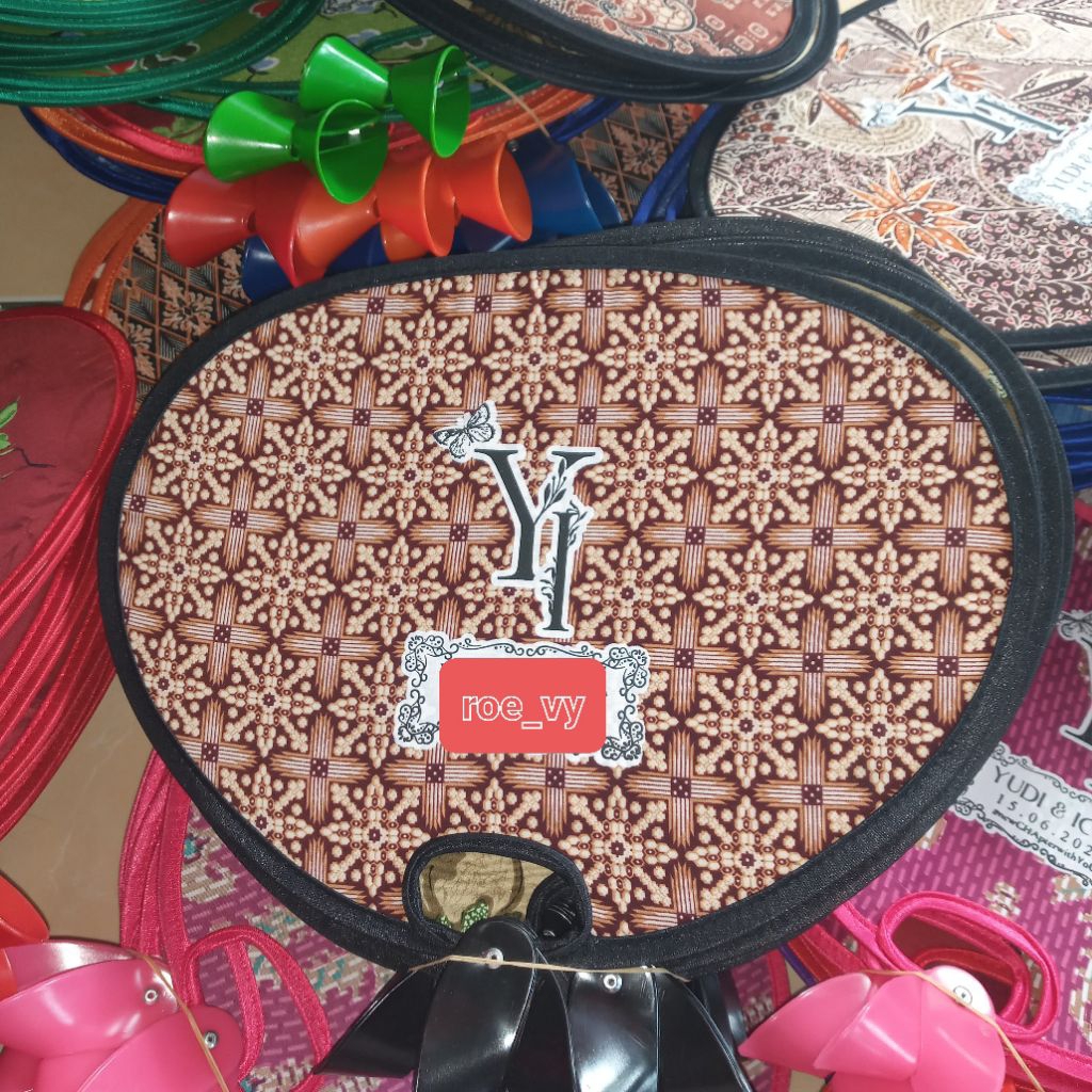 Kipas Batik Lipat Custom Sablon | Souvenir Pernikahan