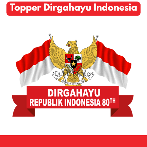 TOPPER Dirgahayu Kemerdekaan INDONESIA 80th/Hiasan Tumpeng Kemerdekaan RI