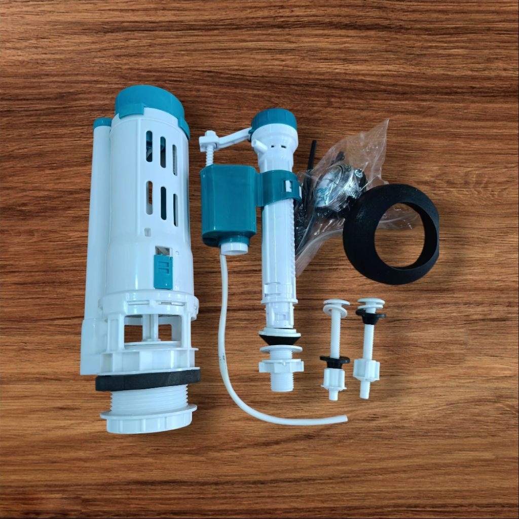 Pelampung Kloset Duduk Dual Flush Pencet 2 Tombol – Alat Siram Toilet Otomatis