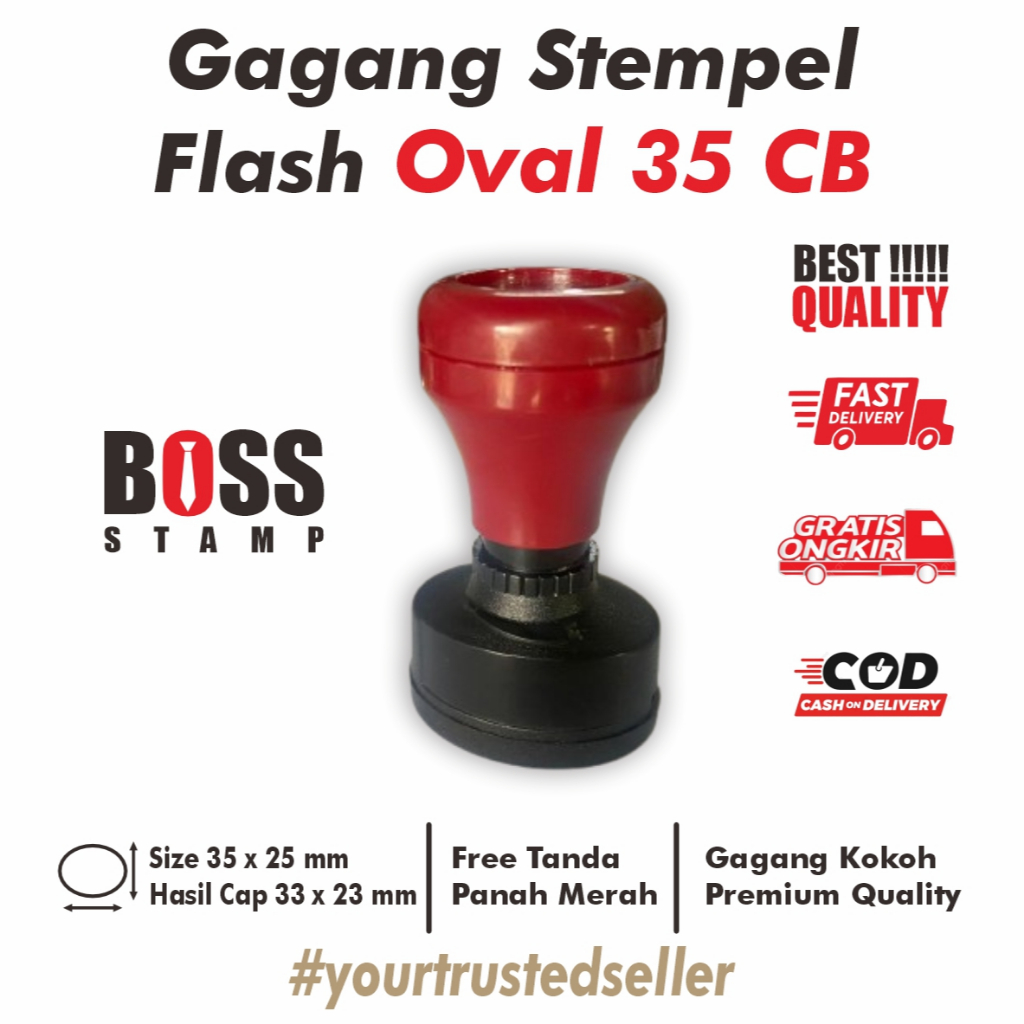 

GAGANG STEMPEL FLASH OVAL 35