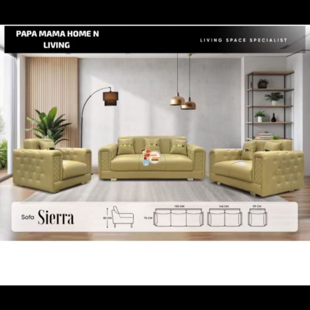 Sofa Sierra 321 Seater - Sofa Minimalis - Medan