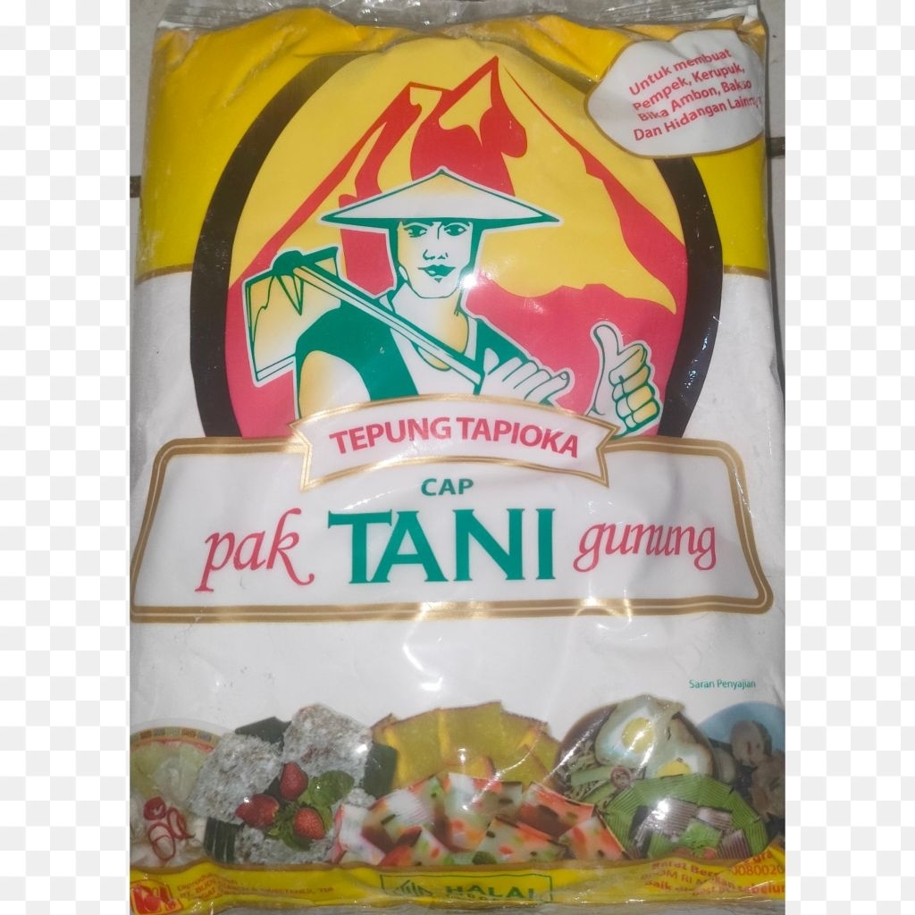 

Tepung tapioka cap Pak Tani gunung