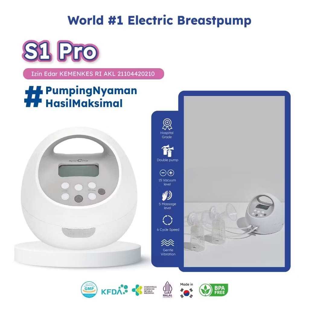 Spectra S1 Pro Double Electric Breastpump / Pompa Asi Elektrik / pompa asi spectra
