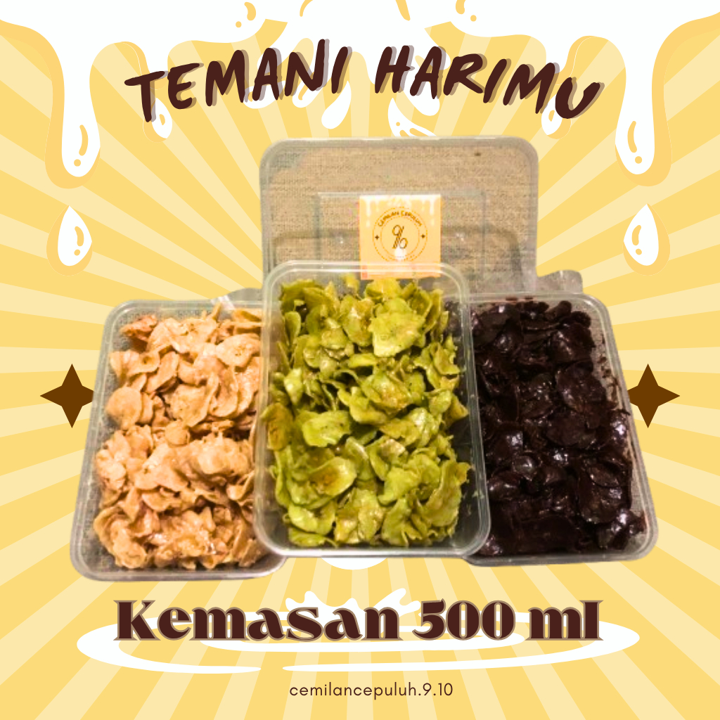 

KERIPIK PISANG LUMER VIRAL THINWALL 500 ML / BANANA CHIPS MELTED / CEMILANCEPULUH.9.10
