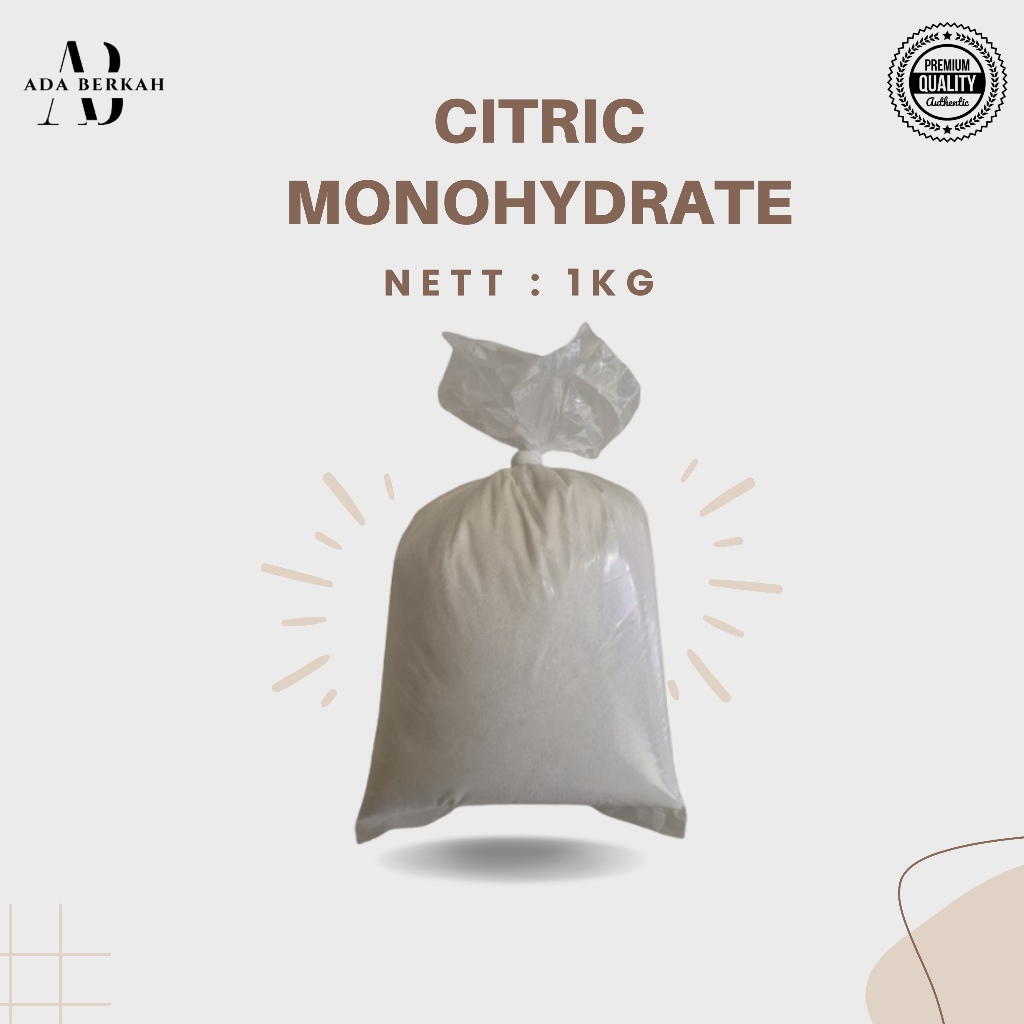 

Citrun foodgrade 1kg Citric Monohydrate Asam Sitrat
